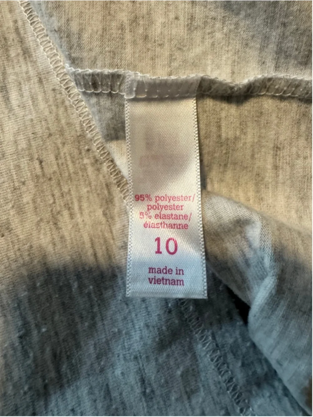 Girls Justice Gray Short Sleeve Swim Tee Size 10 with Blue Accents